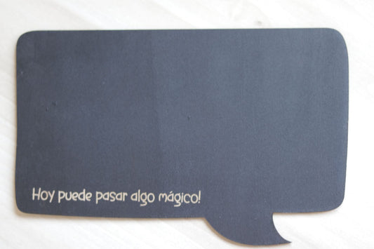 Pizarra personalizable - BOCADILLO CUADRADO